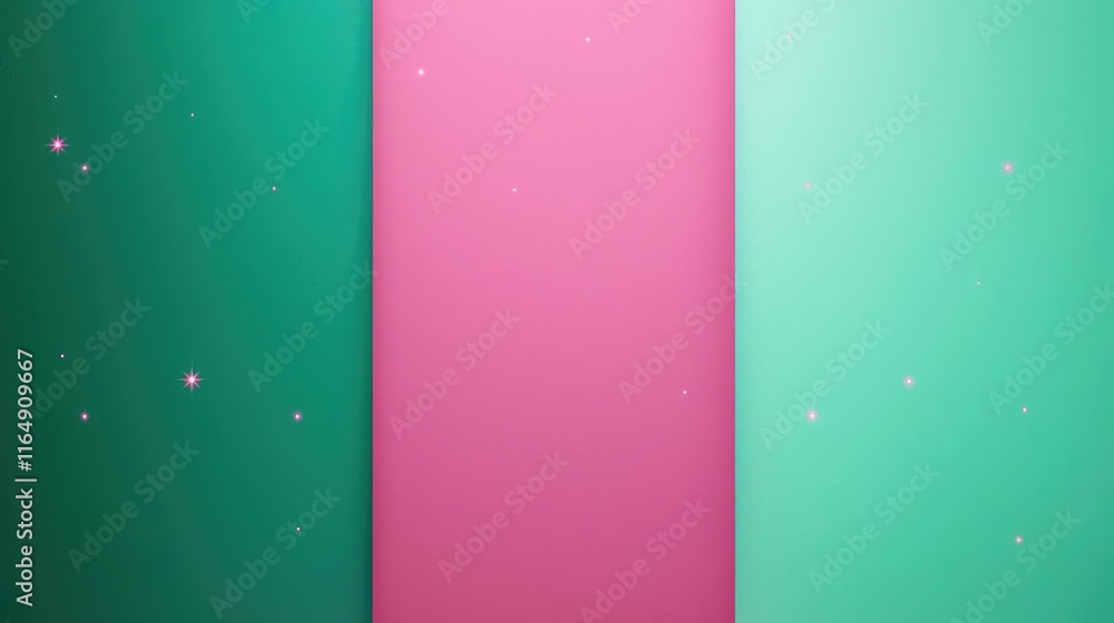 Poster Starry abstract background concept. Vibrant colorful abstract background with soft gradients and gentle sparkles.