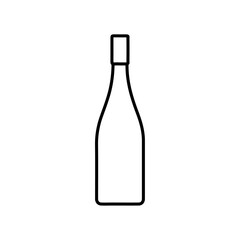 wine bottle icon vector symbol isolated