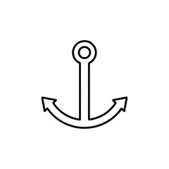anchor icon vector symbol isolated