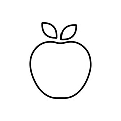 apple icon vector symbol isolated