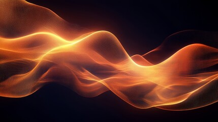 Fototapeta premium abstract lines glowing in dynamic, digital formations. Generative AI