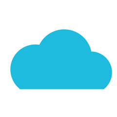Blue cloud illustrations. Vector of cartoon clouds in flat design.Cloud.