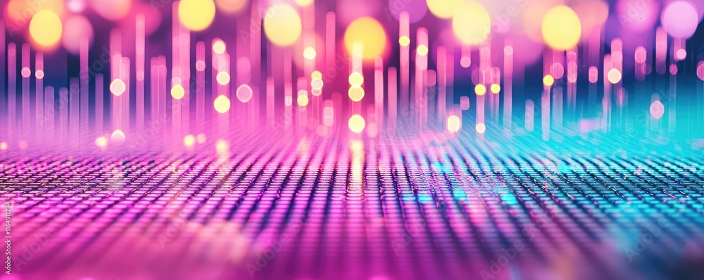 Poster noise abstract background concept. colorful abstract background with bokeh lights and patterns for c