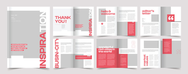Minimal Magazine Template, Fashion Magazine