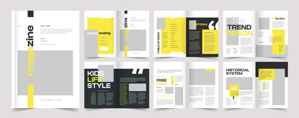 Fashion Magazine, Lifestyle Magazine Template