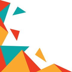 Abstract Triangle Shape Corner