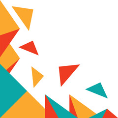 Abstract Triangle Shape Corner