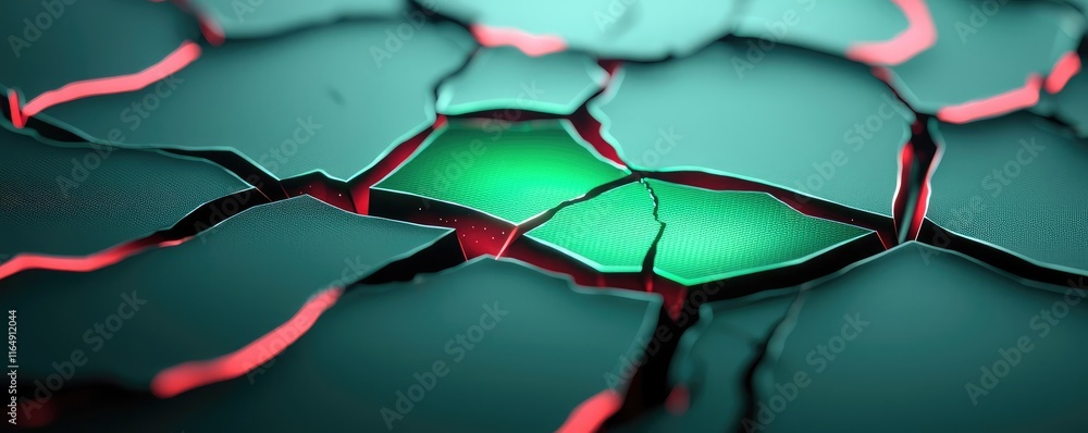 Poster torn abstract background idea. abstract cracked surface with vibrant colors representing environment