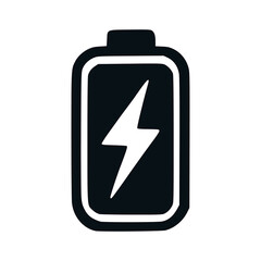 battery charging eco technology icon vector illustration template design