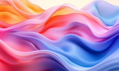 Fototapeta premium flows merging into vibrant abstract motion patterns. Generative AI