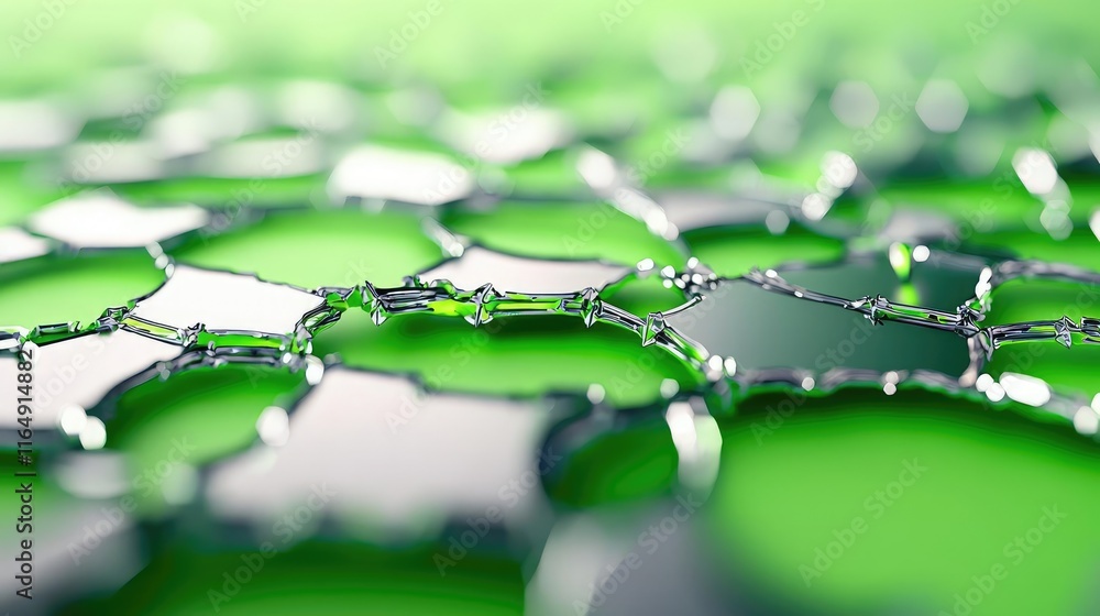 Poster torn abstract background idea. close-up of green liquid bubbles creating stunning abstract patterns 