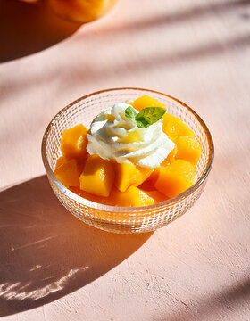 Duraznos con crema