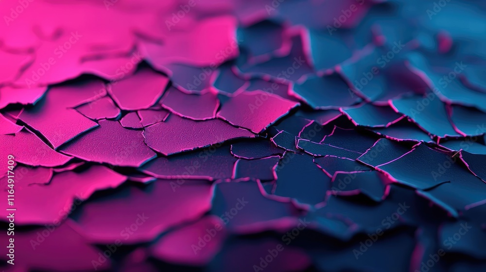 Poster torn abstract background idea. colorful cracked surface creating an abstract artistic visual with vi