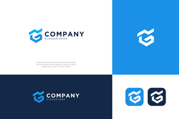Finance logo letter G symbol vector design