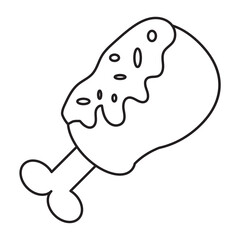 Cheese Melting Line Icons Editable Stroke