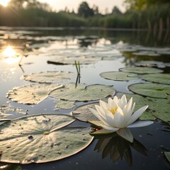 white water lily