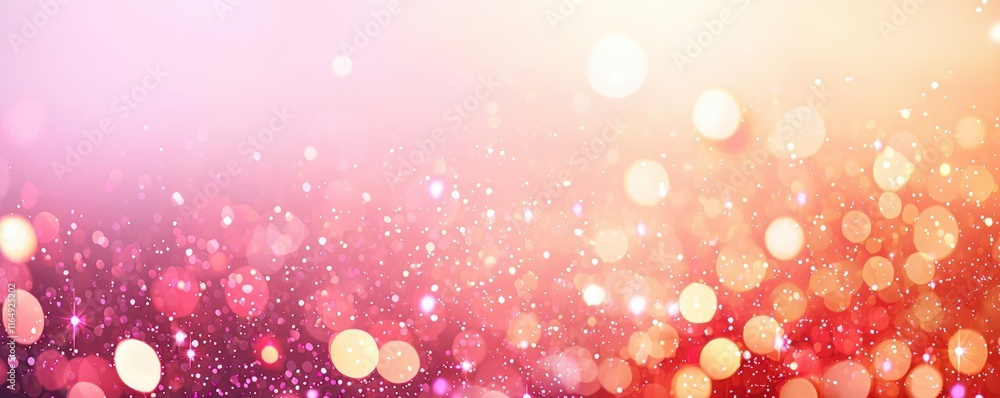 Poster sparkle abstract background idea. a vibrant bokeh background with soft lights and colorful hues, per