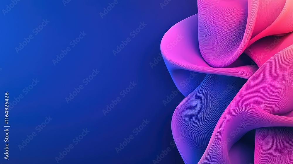 Poster graffiti abstract background idea. abstract swirl design in vibrant pink and blue colors for modern 