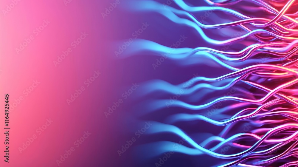 Poster graffiti abstract background idea. vibrant abstract lines in pink and blue, representing energy and 
