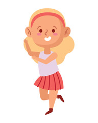 cartoon girl dancing