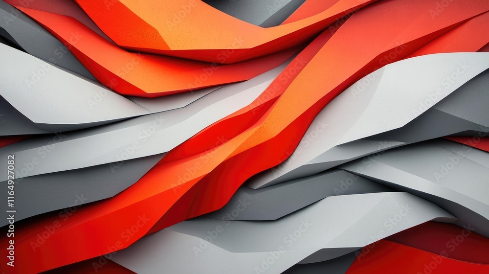 Poster Graffiti abstract background idea. Abstract layered shapes in red and gray create a dynamic visual texture and depth.