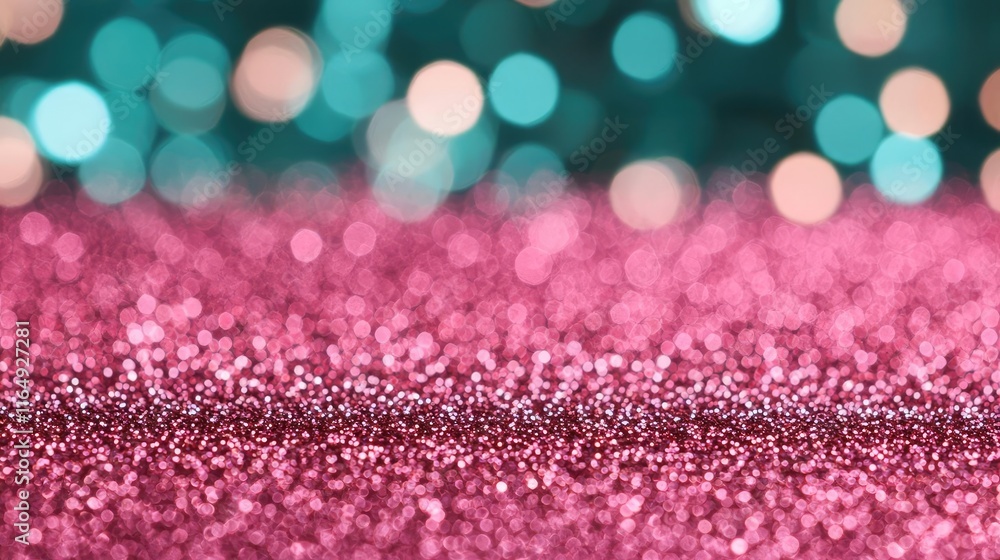 Poster sparkle abstract background idea. colorful glitter background with bokeh effect for creative project