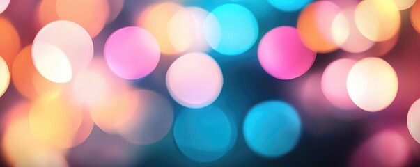 Fototapeta premium Sparkle abstract background idea. Beautiful abstract background with colorful bokeh lights creating a festive mood.
