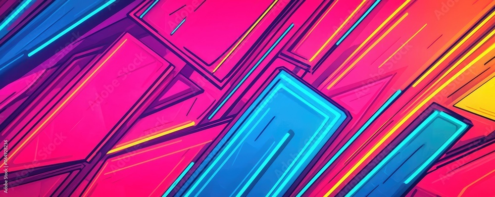 Poster graffiti abstract background idea. vibrant abstract patterns featuring bold colors and dynamic lines