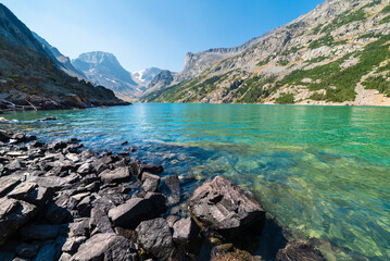 Glacial Lake High In The Backcountry