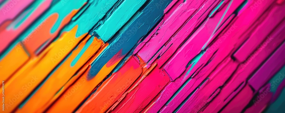 Poster Graffiti abstract background idea. Vibrant and colorful abstract art with bold hues and dynamic brush strokes.