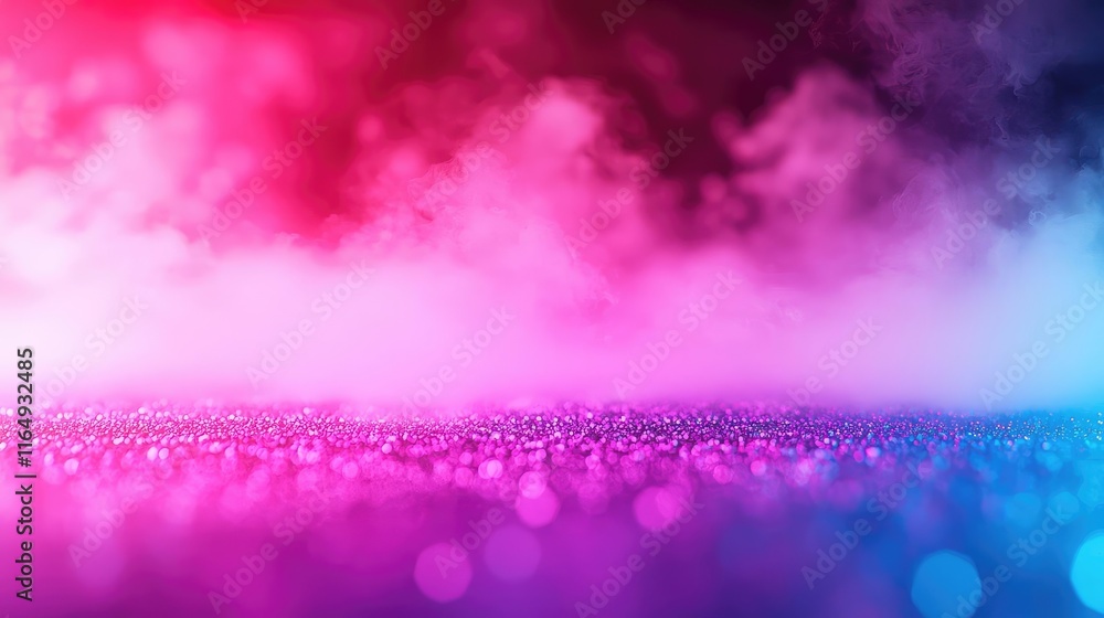 Poster droplets abstract background concept. vibrant abstract background with colorful smoke and glowing li