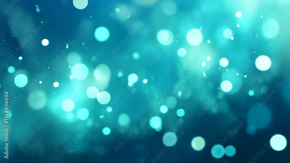 Poster soft blue bokeh lights create a tranquil atmosphere, evoking a sense of calm and inspiration in any 