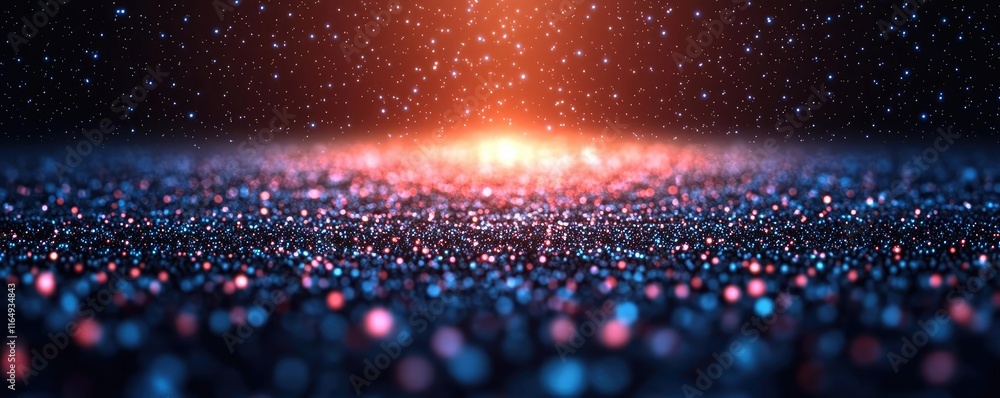 Poster cosmic abstract background concept. a stunning abstract background featuring vibrant colors and shim