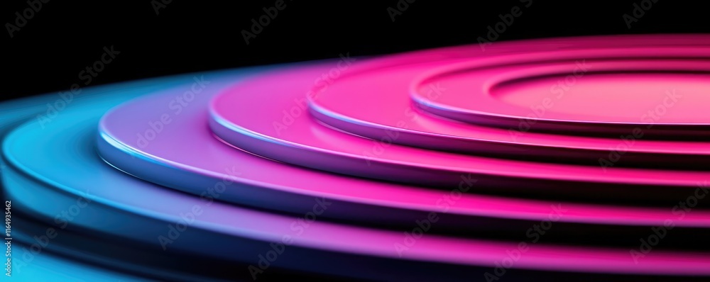 Poster circles abstract background idea. colorful concentric circles create a modern and vibrant abstract b