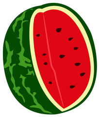 fresh watermelon slice