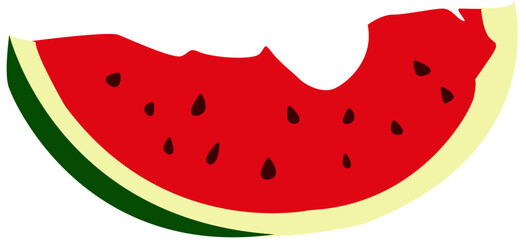 fresh watermelon slice