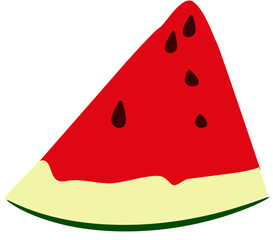 fresh watermelon slice