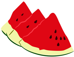 fresh watermelon slice