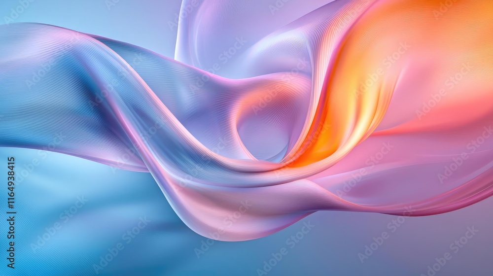 Poster cosmic abstract background concept. abstract flowing waves of color create a vibrant and dynamic vis