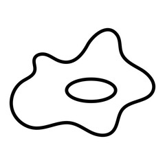 Collection of Linear Fried Eggs, glyph vector icons for your website, mobile, presentation and logo design