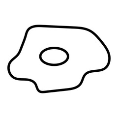 Collection of Linear Fried Eggs, glyph vector icons for your website, mobile, presentation and logo design