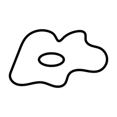 Collection of Linear Fried Eggs, glyph vector icons for your website, mobile, presentation and logo design