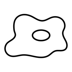 Collection of Linear Fried Eggs, glyph vector icons for your website, mobile, presentation and logo design