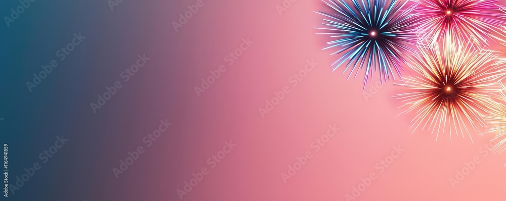 Aufkleber fireworks abstract background concept. colorful abstract background design with bursts of light for 