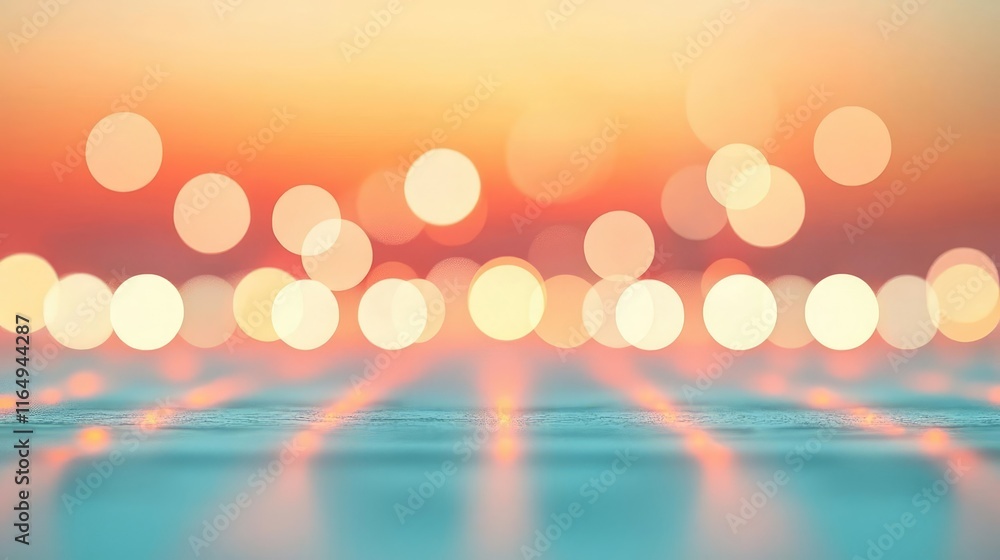 Poster Circles abstract background idea. A dreamy bokeh background with soft colors for calming and creative visuals.