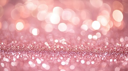 Glowing Pink Light and Glitter Bokeh Background Creating a Magical and Romantic Atmosphere. Perfect for Social Media, Marketing, and Creative Projects.