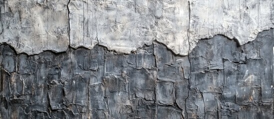 Fototapeta premium Weathered cracked concrete wall with textured patterns ideal for vintage interior design and artistic background applications