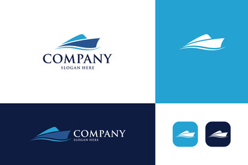 jet plane logo design icon