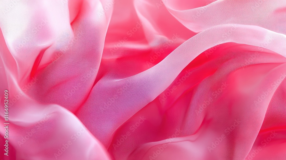 Aufkleber soft pink silk polyester fabric texture creating an elegant background ideal for sewing and textile 