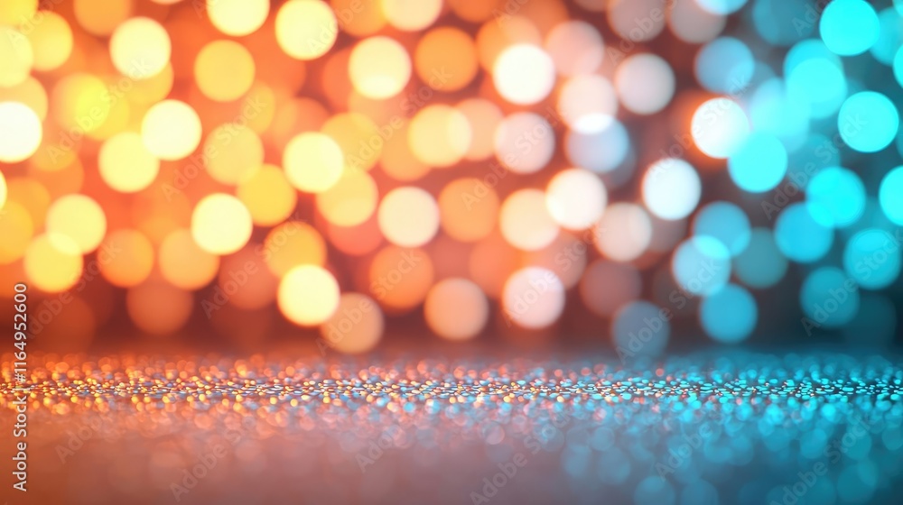 Poster circles abstract background idea. colorful blurred lights creating an artistic and vibrant backgroun